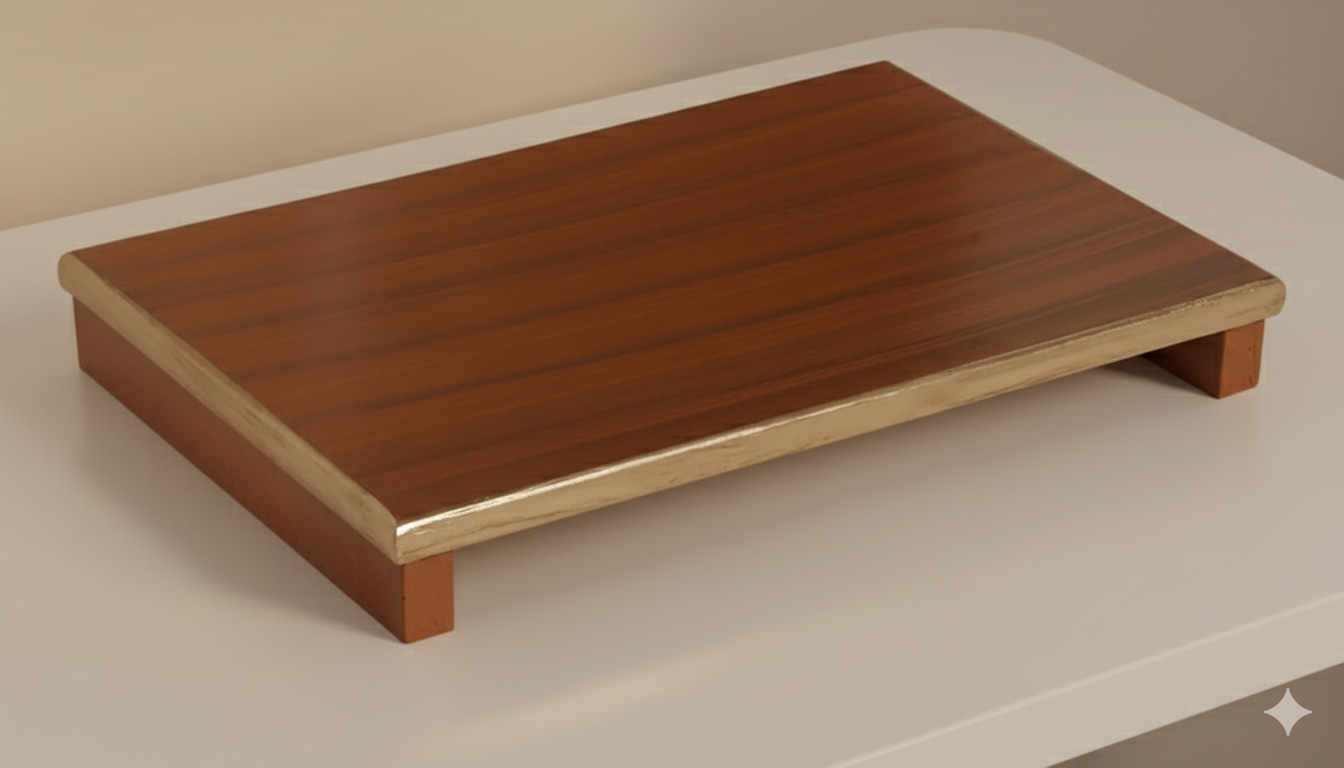 Handcrafted Wooden Pooja Chowki